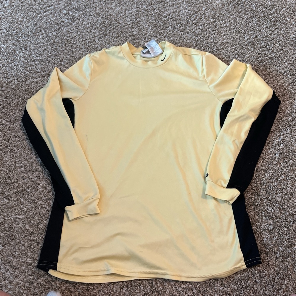 Nike Yellow and Black Long Sleeve Tee